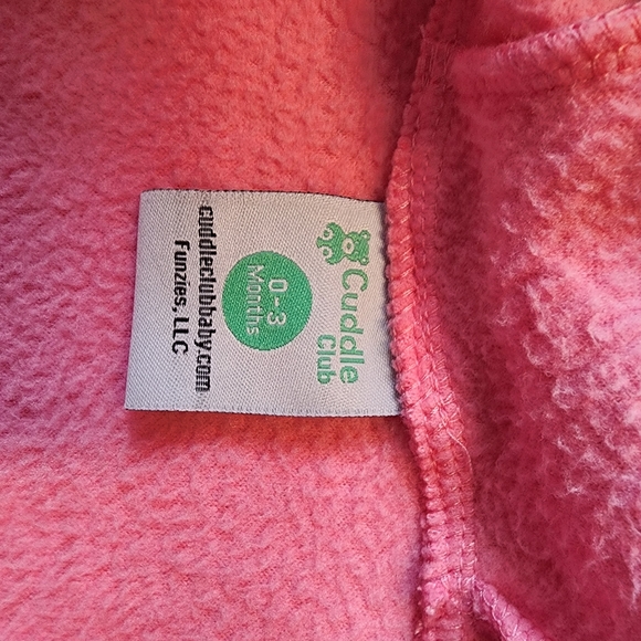 NWOT Fleece onesie with hood - Picture 4 of 5